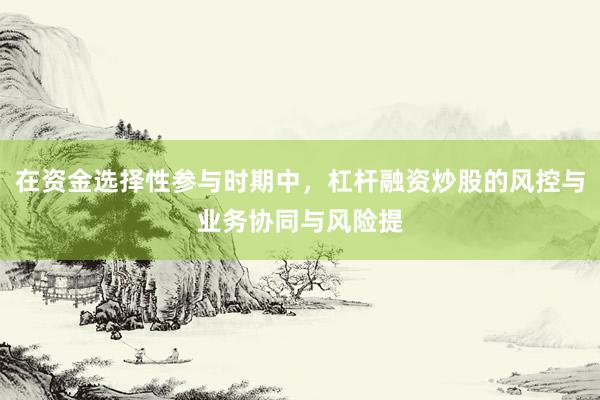 在资金选择性参与时期中，杠杆融资炒股的风控与业务协同与风险提