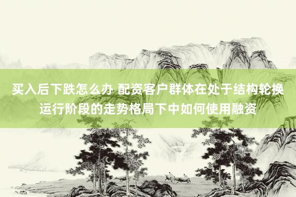 买入后下跌怎么办 配资客户群体在处于结构轮换运行阶段的走势格局下中如何使用融资