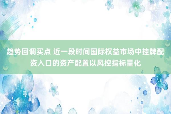 趋势回调买点 近一段时间国际权益市场中挂牌配资入口的资产配置以风控指标量化
